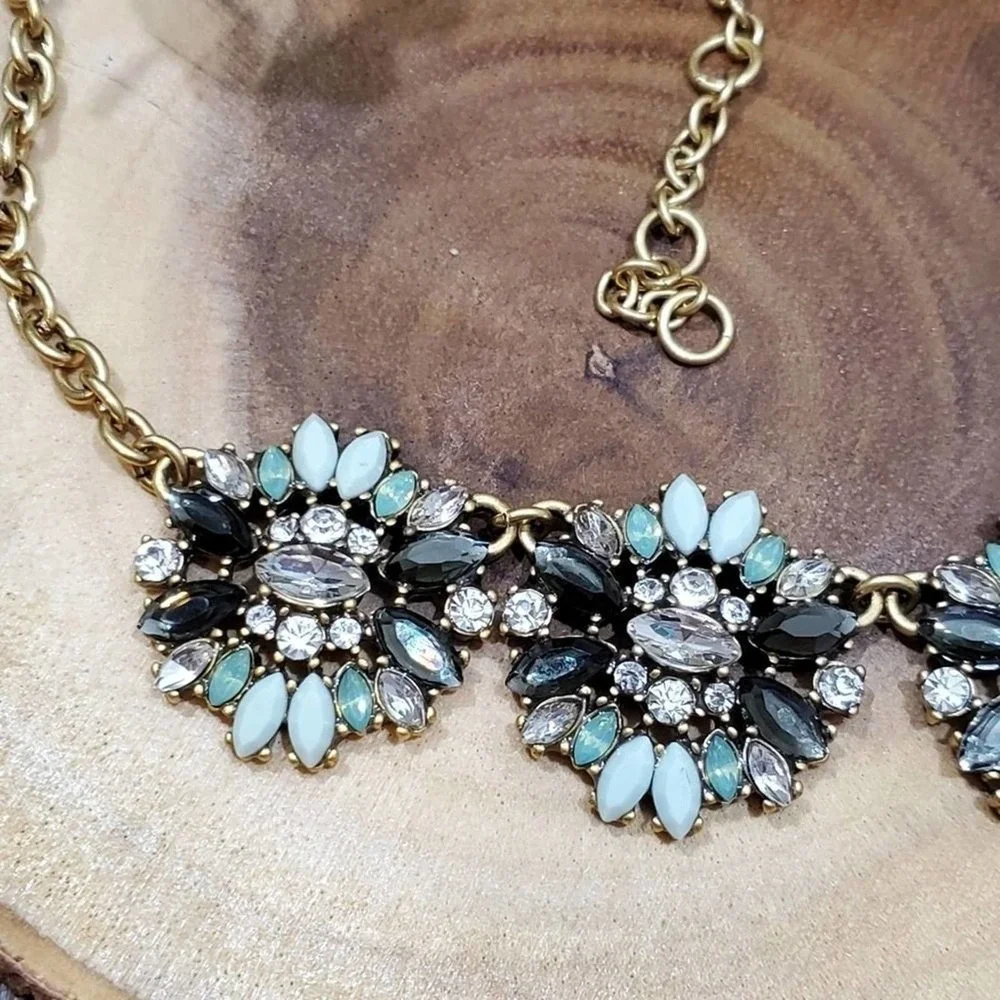 J. Crew green‎ statement necklace